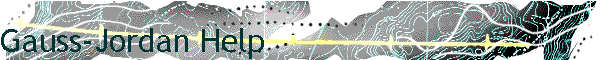 Gauss-Jordan Help